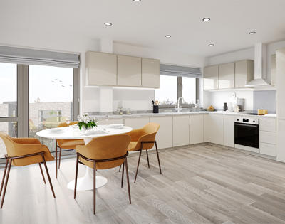 Lion Crescent Kitchen Area CGI