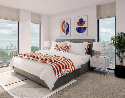 Vertex Edge Main Bedroom CGI