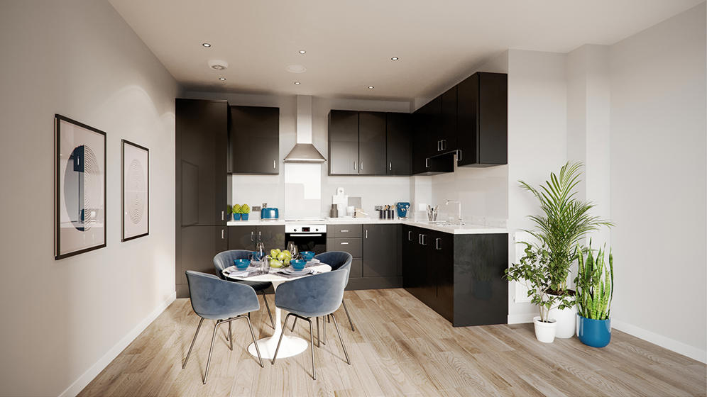 Waldram Crescent Kitchen Area CGI